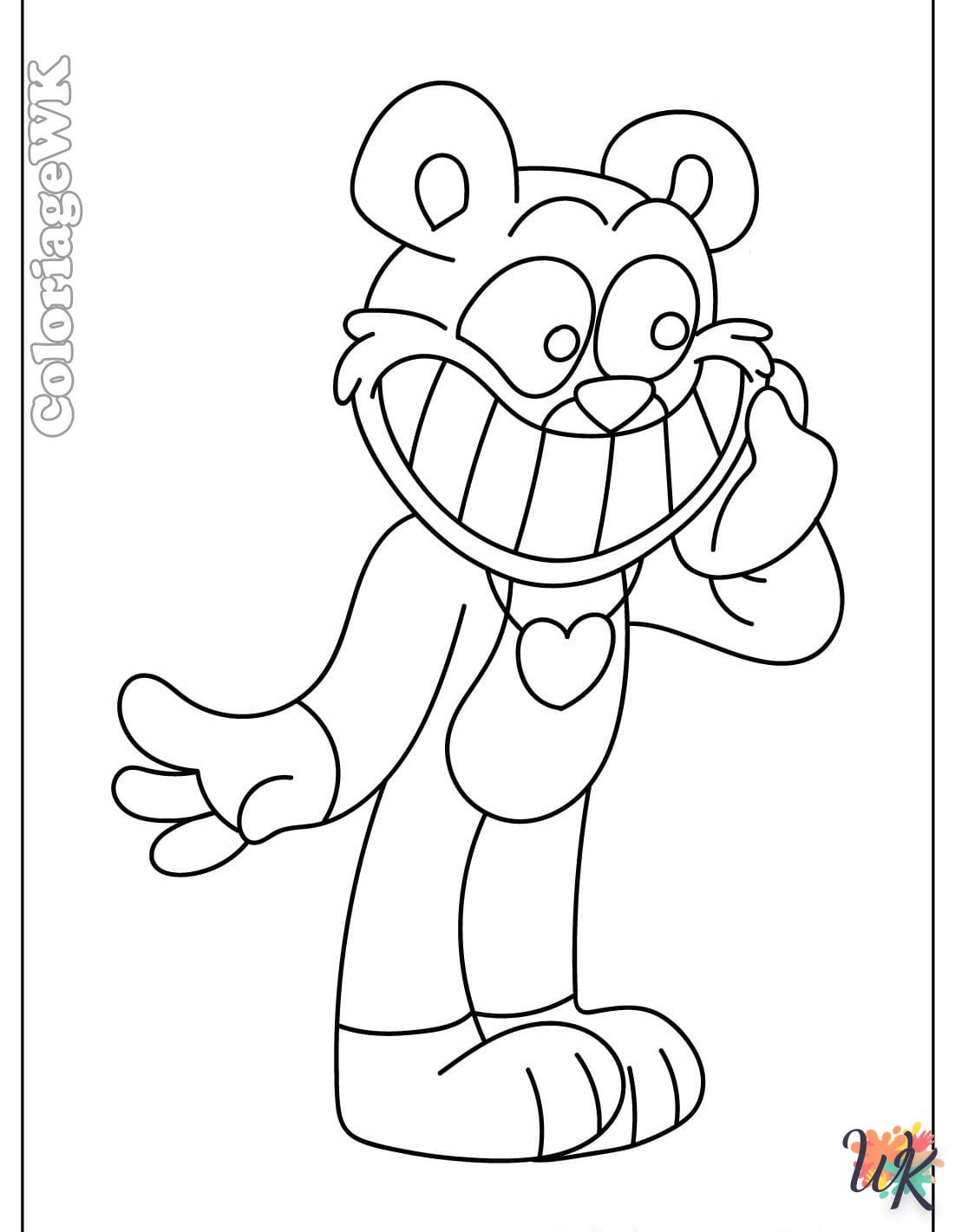 coloriage Bobby BearHug  pour enfant de à imprimer