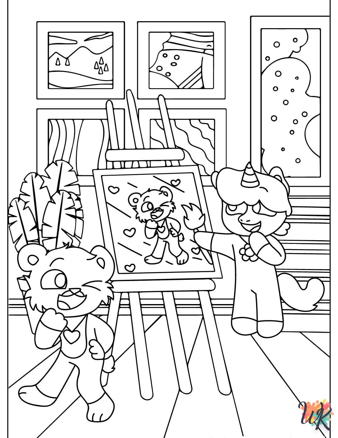 coloriage Bobby BearHug  à imprimer gratuitement pdf