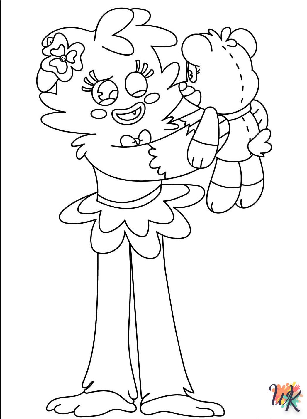 coloriage Bobby BearHug  pour enfant de 2 ans