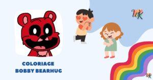 Coloriage Bobby BearHug – Ours rouge d’horreur gratuit