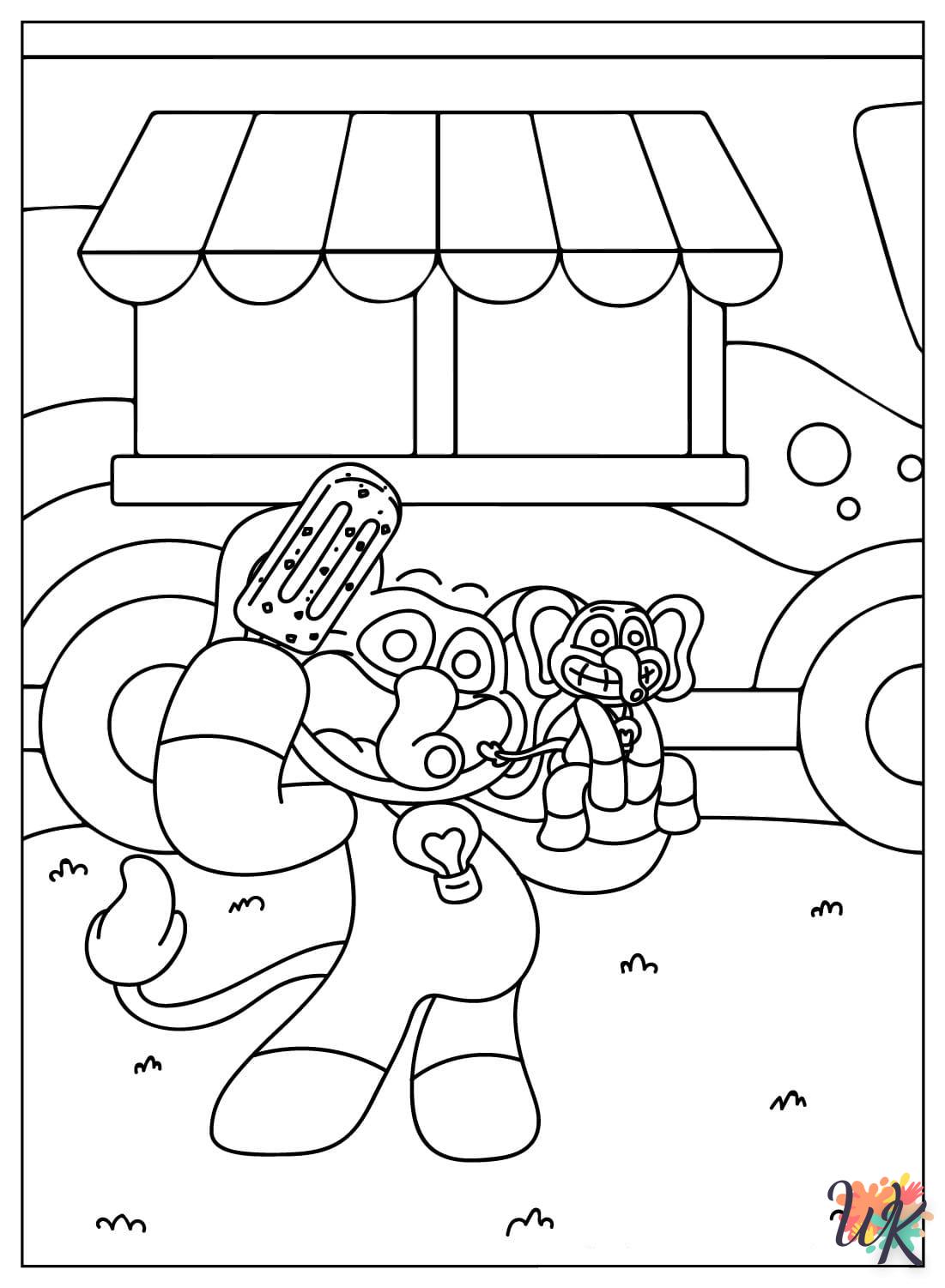 coloriage Bubba Bubbaphant  de noël gratuit à imprimer en ligne