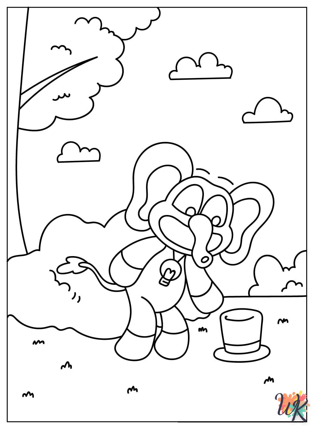 coloriage Bubba Bubbaphant  enfant 8 ans a imprimer