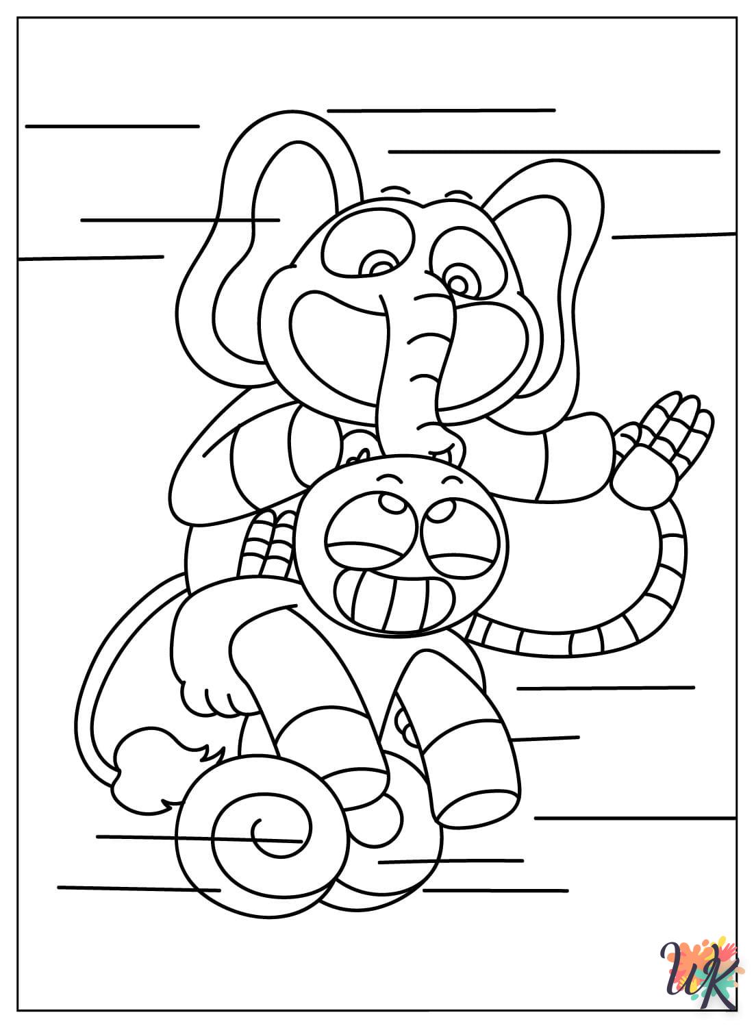 coloriage Bubba Bubbaphant  pour enfants à imprimer