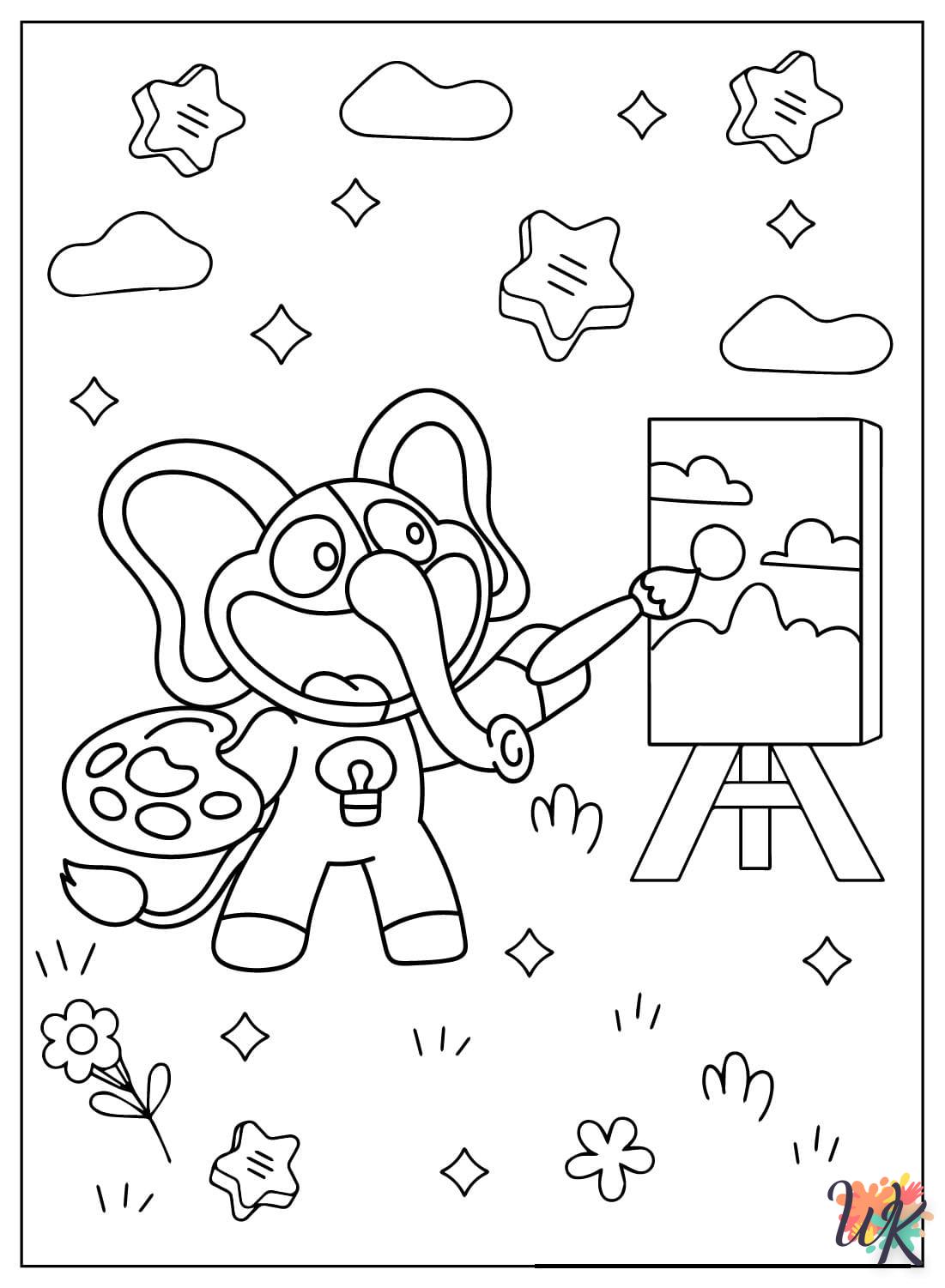 image de coloriage Bubba Bubbaphant  pour enfant