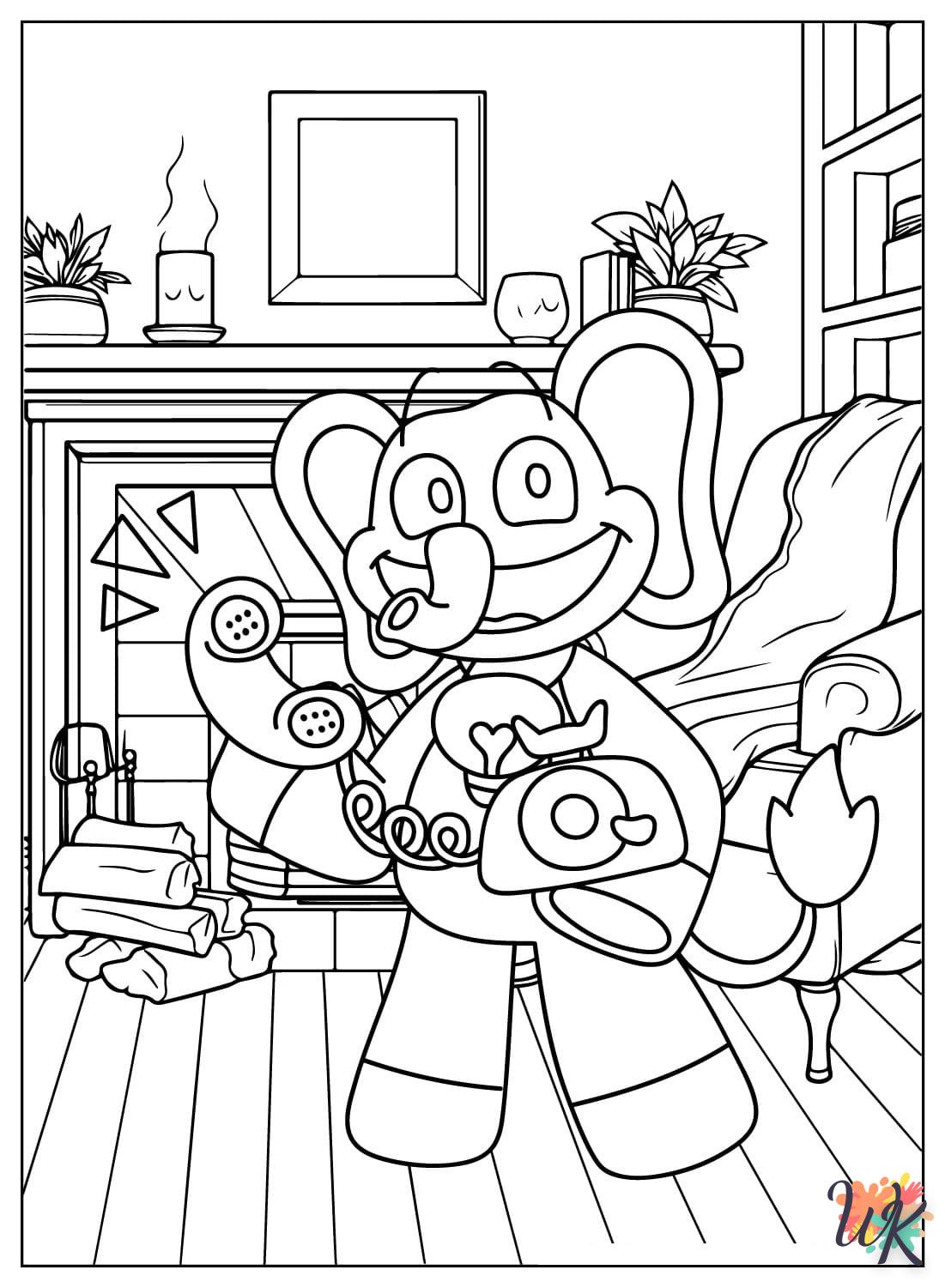 coloriage Bubba Bubbaphant  et découpage à imprimer