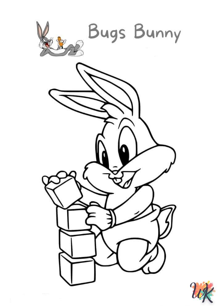 coloriage Bugs Bunny  à imprimer pour enfant de 9 ans 1