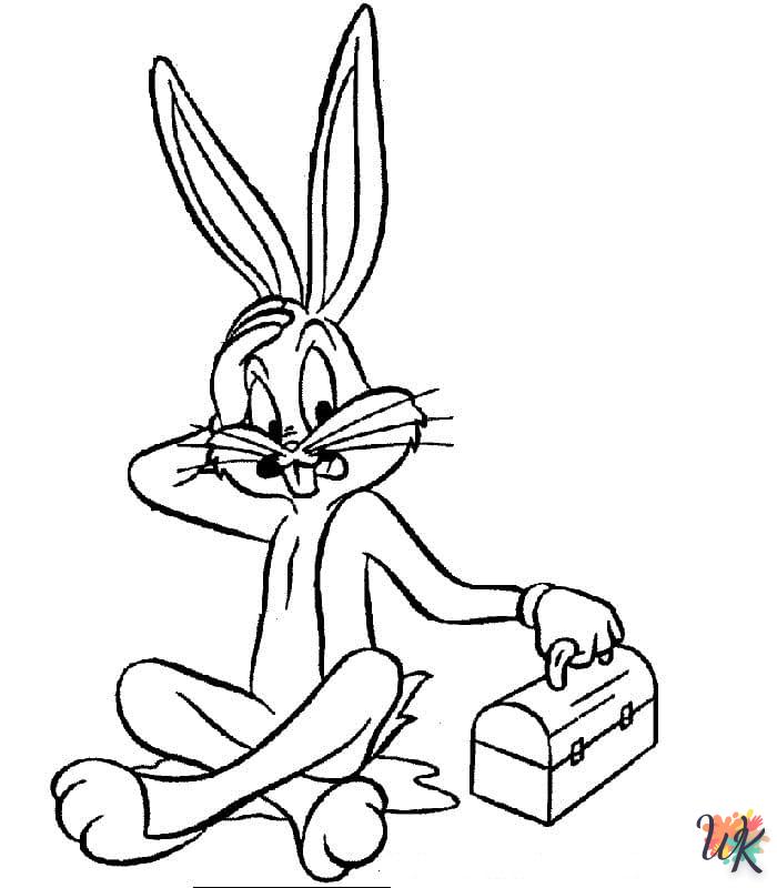 coloriage Bugs Bunny  pour lutter contre le stress