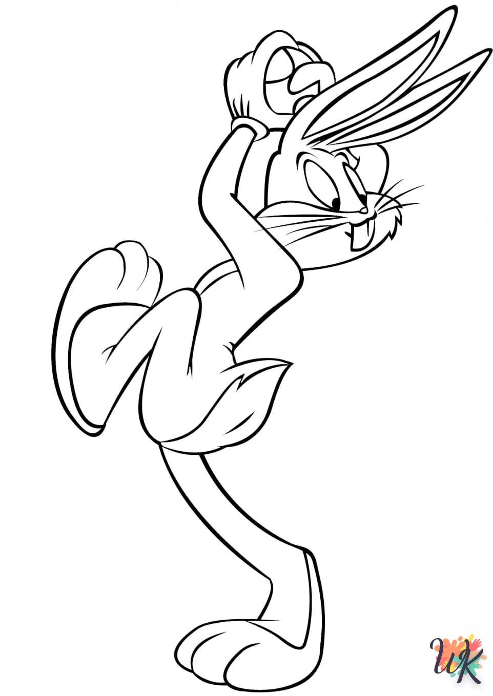 coloriage Bugs Bunny  à imprimer pour enfant de 10 ans 1