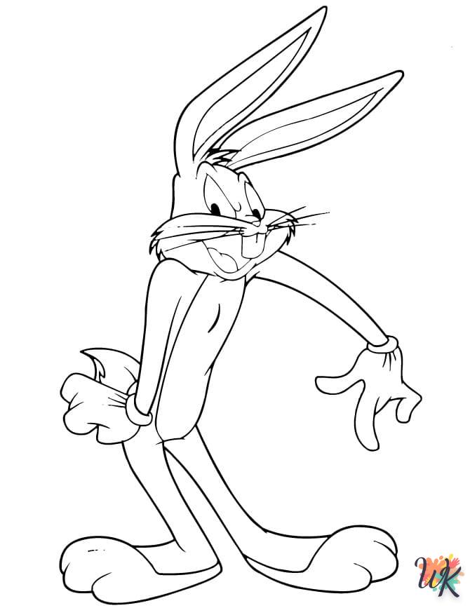 coloriage Bugs Bunny  a colorier en ligne gratuitement 1