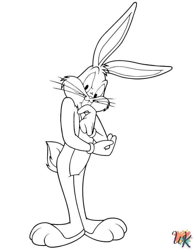 coloriage Bugs Bunny  pour enfant de 6 ans