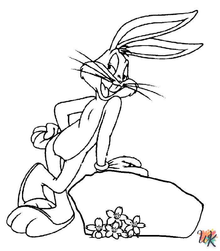 coloriage Bugs Bunny  pour enfant de 4 ans