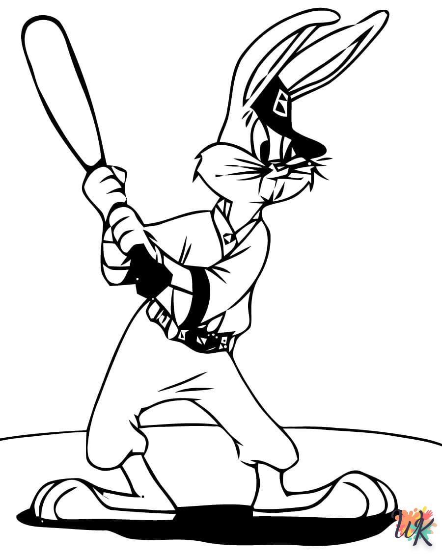 coloriage Bugs Bunny  bebe animaux a imprimer gratuit