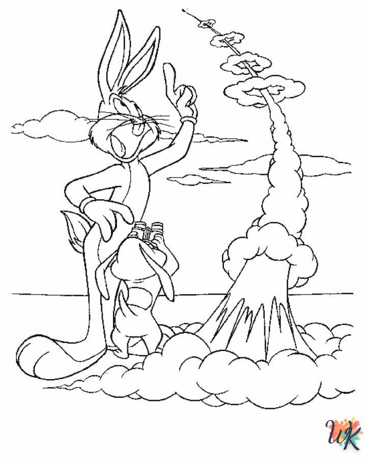 coloriage Bugs Bunny  pour enfant de 4 ans 1