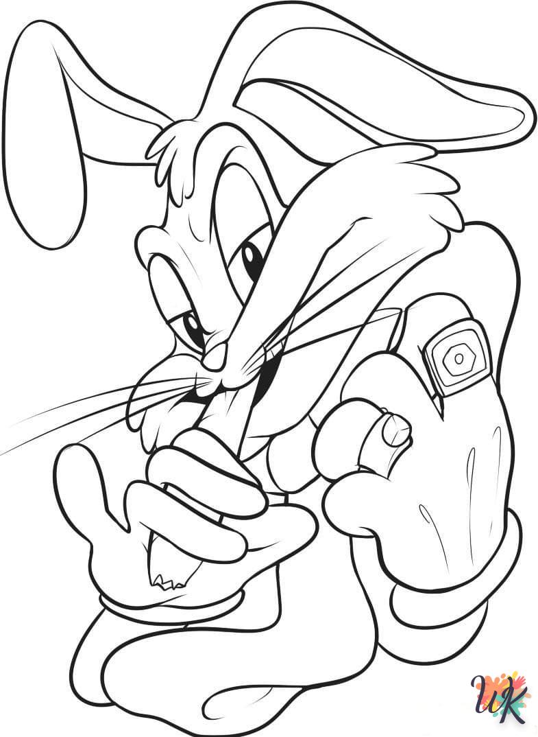 coloriage Bugs Bunny  7 ans en ligne gratuit à imprimer