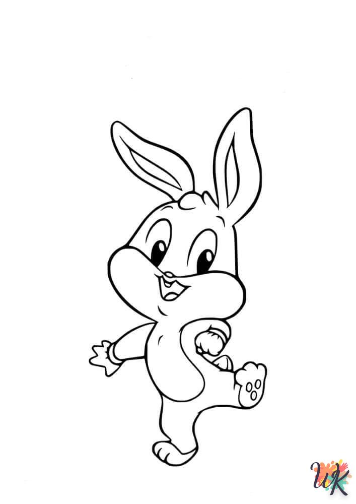 coloriage Bugs Bunny  à imprimer pour enfant de 10 ans