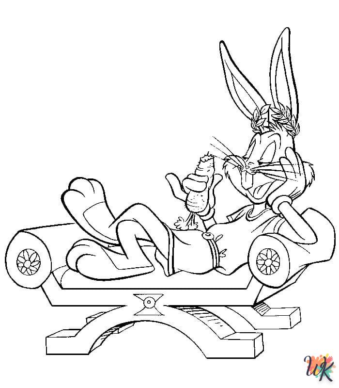 coloriage Bugs Bunny  pour enfant a imprimer 1