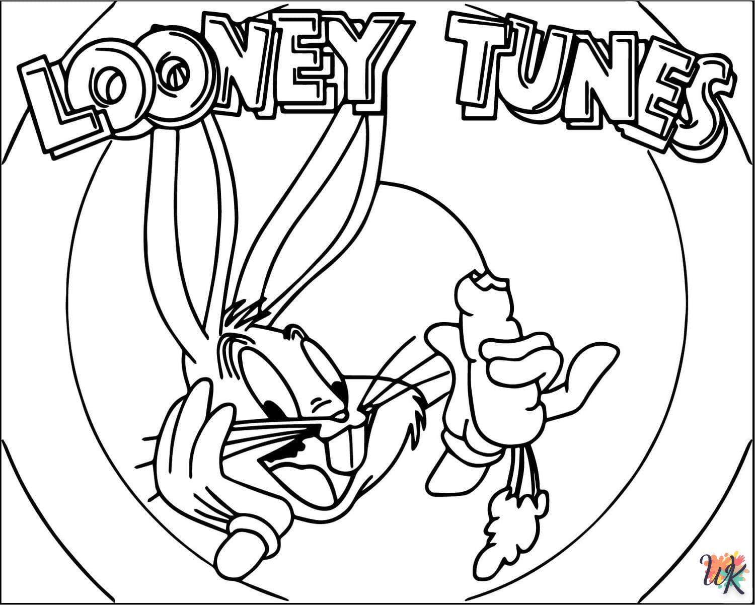 coloriage Bugs Bunny  à imprimer pour enfant de 9 ans