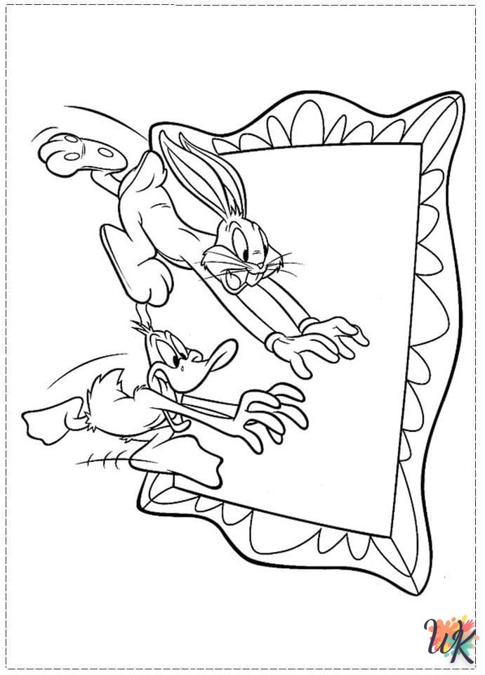 coloriage Bugs Bunny  à imprimer pour enfant de 4 ans 1