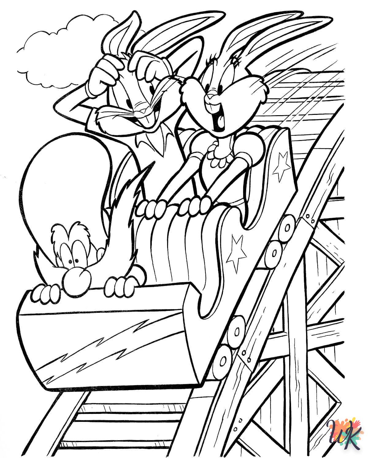 coloriage Bugs Bunny  pour enfant de 3 ans