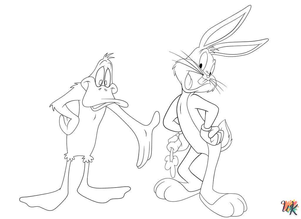 coloriage Bugs Bunny  7 ans en ligne gratuit à imprimer 1