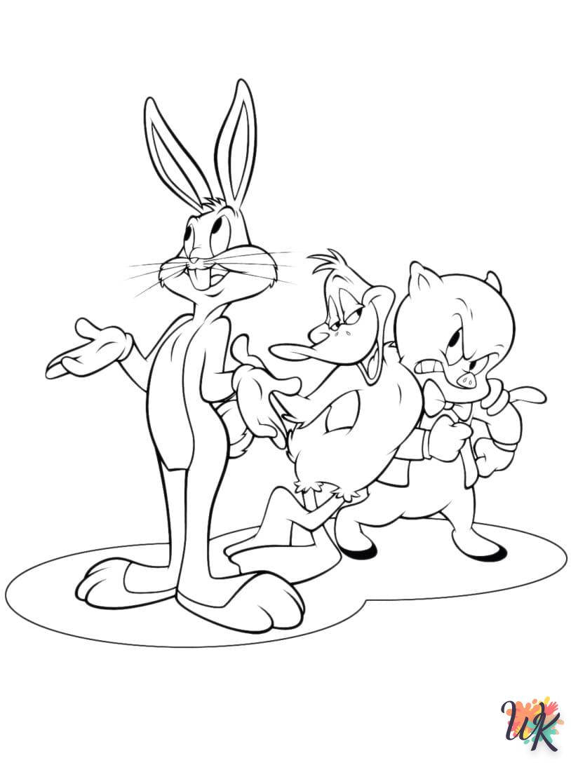 coloriage Bugs Bunny  pour enfant de 3 ans 1