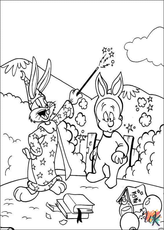 coloriage Bugs Bunny  pour enfants a imprimer gratuit 1