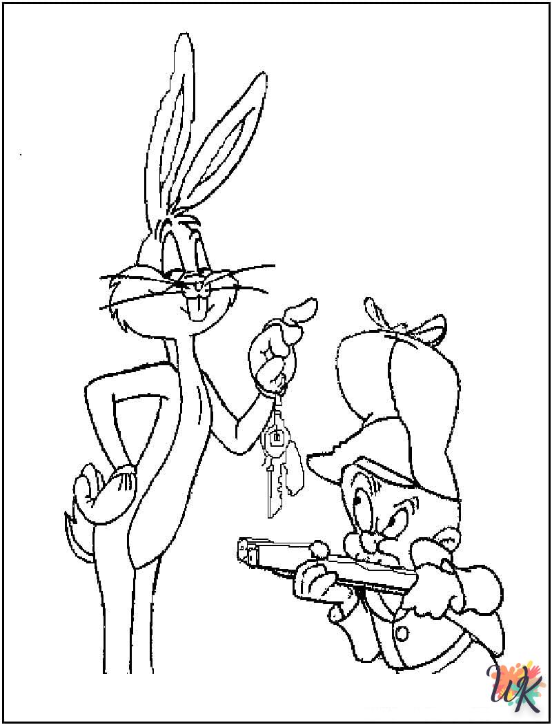 coloriage Bugs Bunny  et decoupage