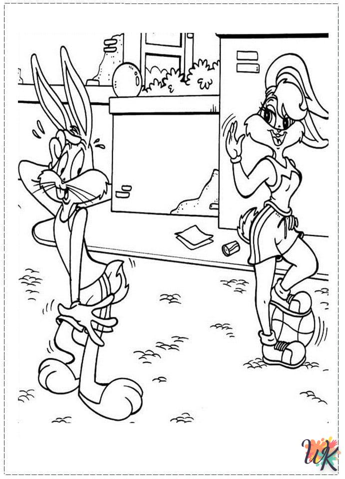 coloriage Bugs Bunny  enfant à imprimer gratuit 1