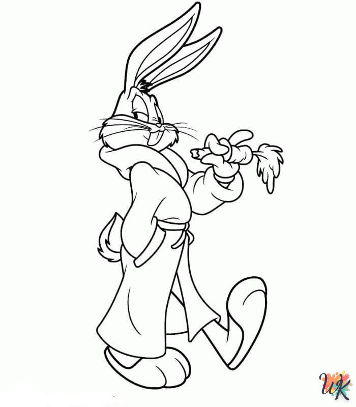 coloriage Bugs Bunny  pour enfants a imprimer 1