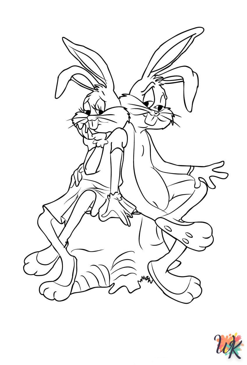 coloriage Bugs Bunny  pour enfant de 8 ans 3