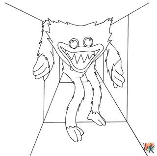 imprimer coloriage Huggy Wuggy  gratuit