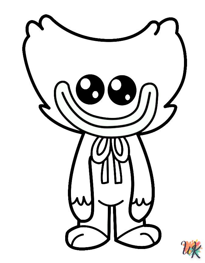 coloriage Huggy Wuggy  pour enfant de 10 ans