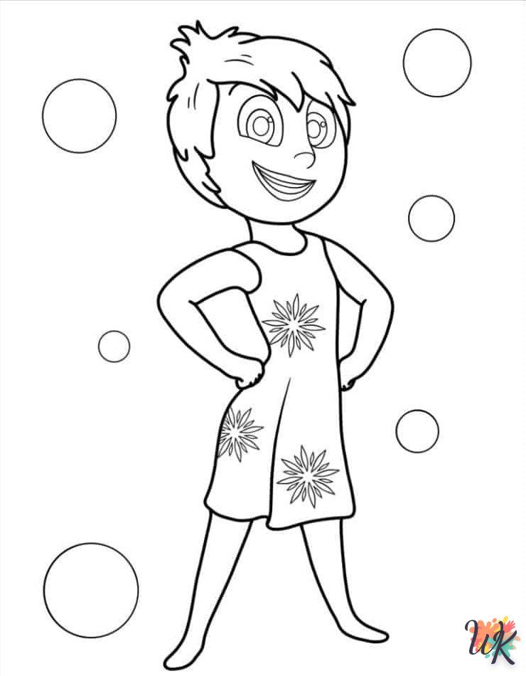 coloriage Inside Out  enfant 6 ans à imprimer 2