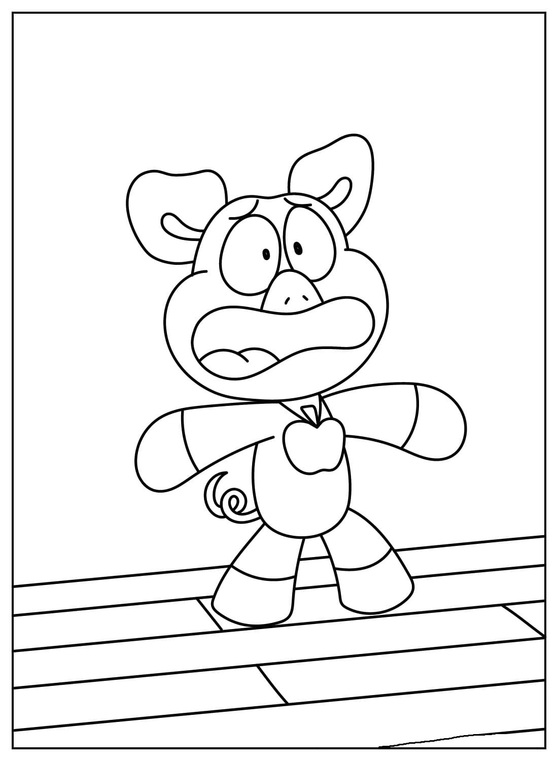 coloriage PickyPiggy  pour primaire 1