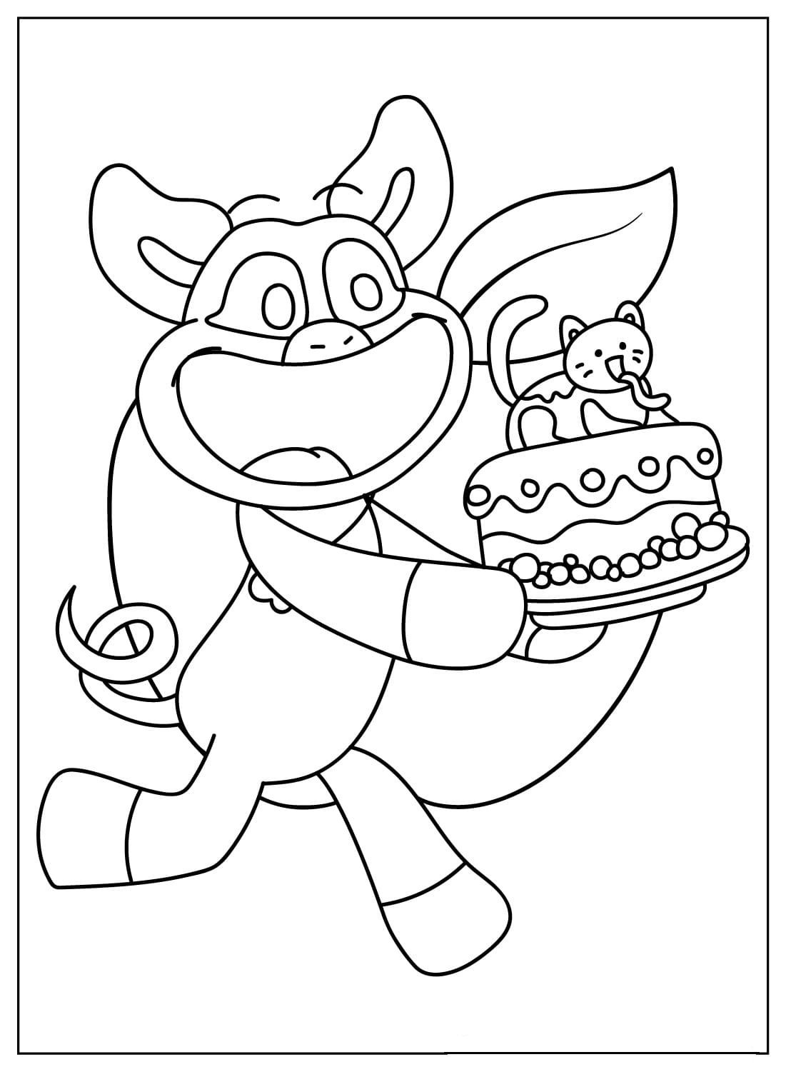 coloriage PickyPiggy  pour enfant à imprimer