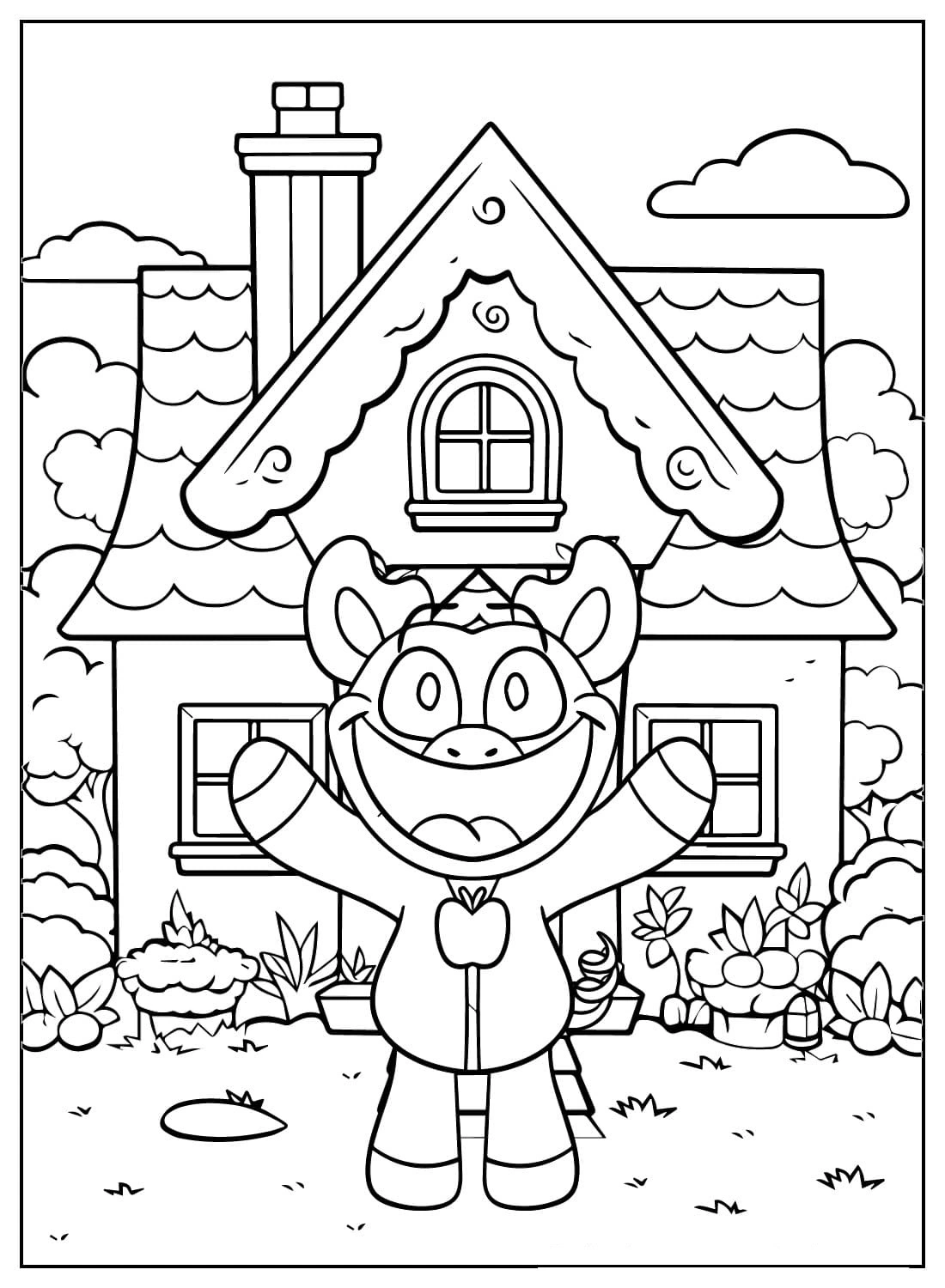 coloriage PickyPiggy  pour primaire