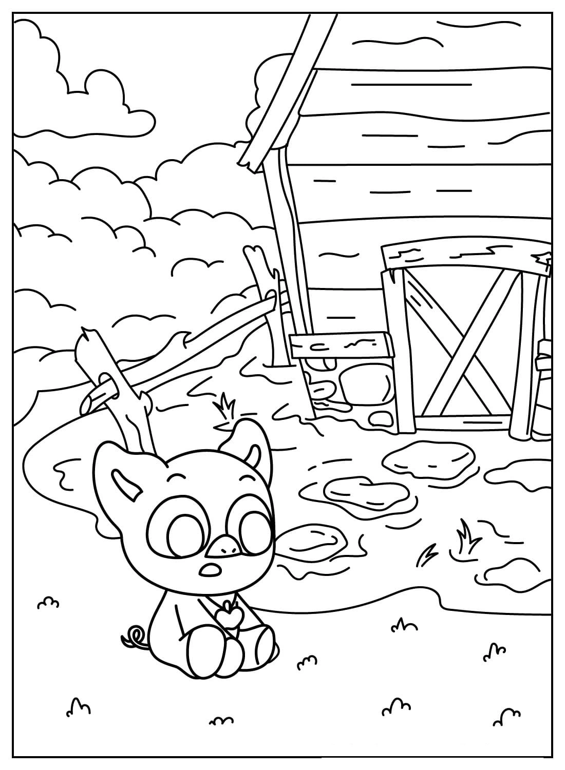 coloriage PickyPiggy  à colorier en ligne