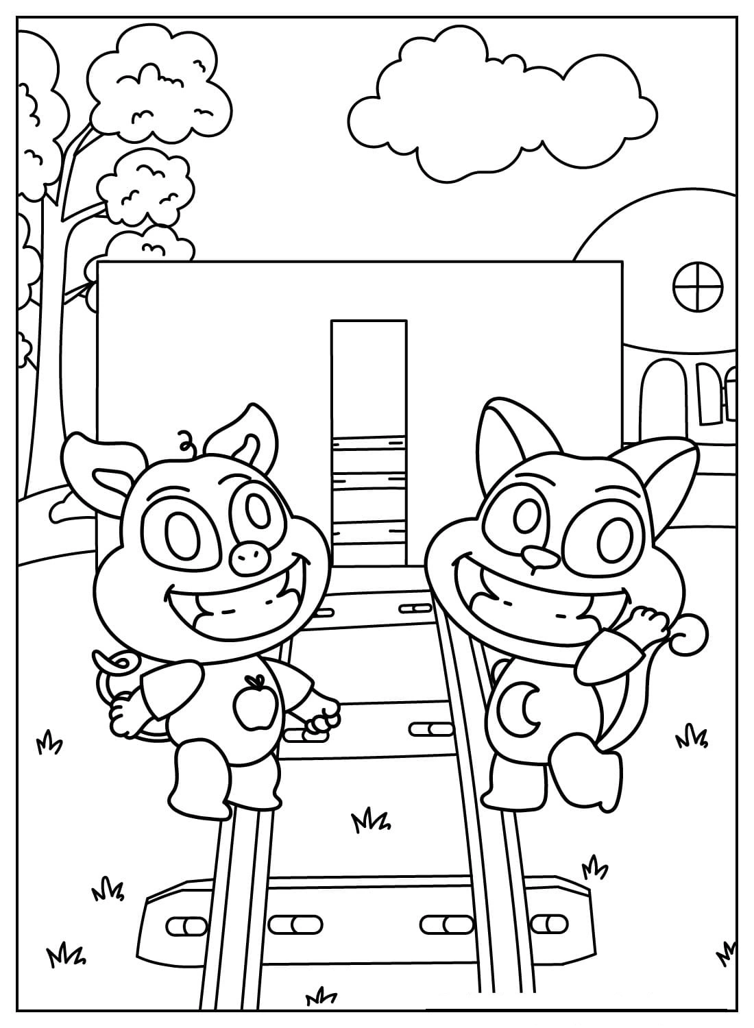 coloriage PickyPiggy  à imprimer pour enfant de 10 ans