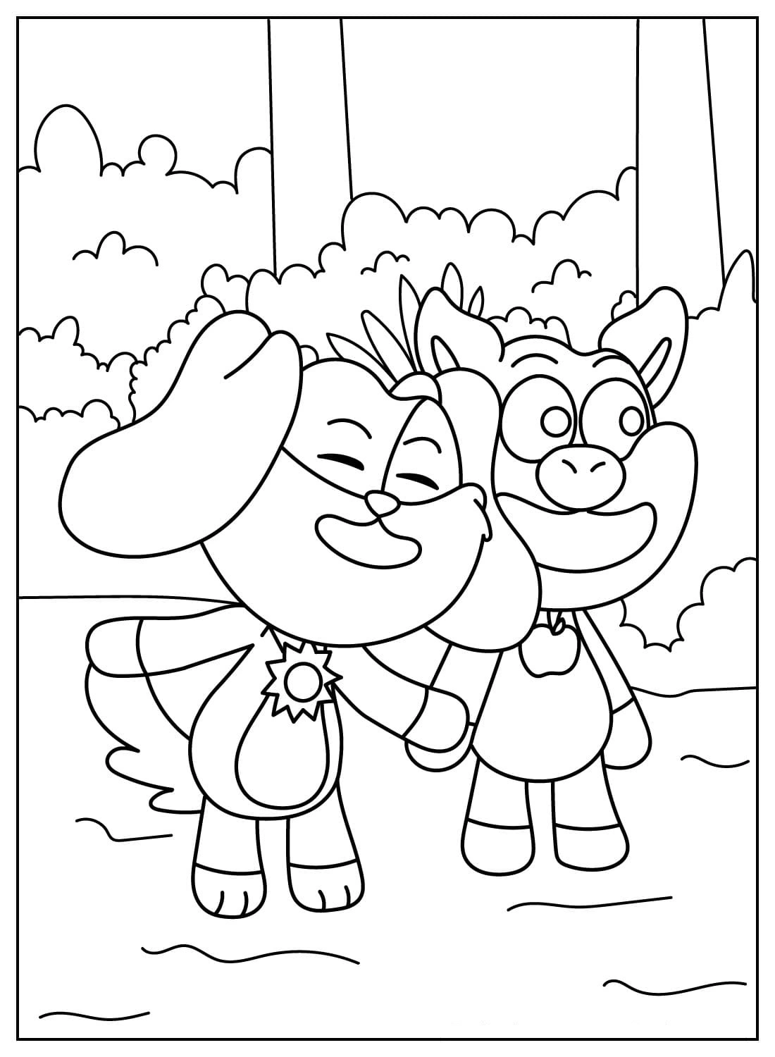 coloriage PickyPiggy  a imprimer enfant 6 ans