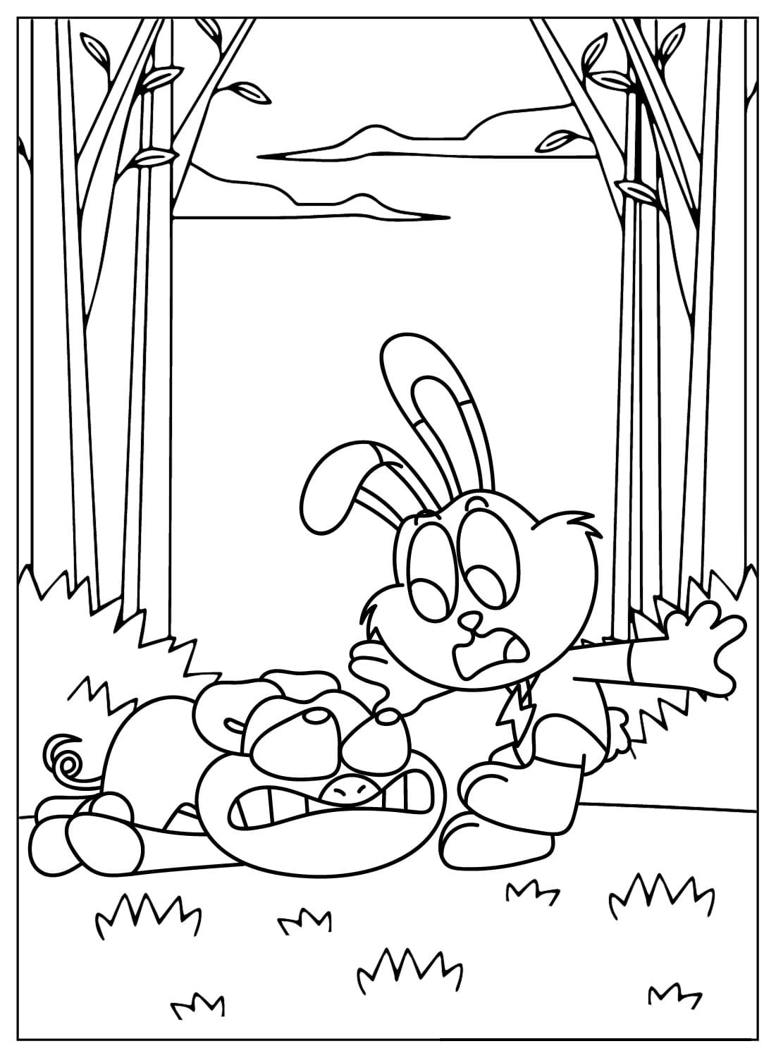 coloriage PickyPiggy  d'enfant a imprimer 1