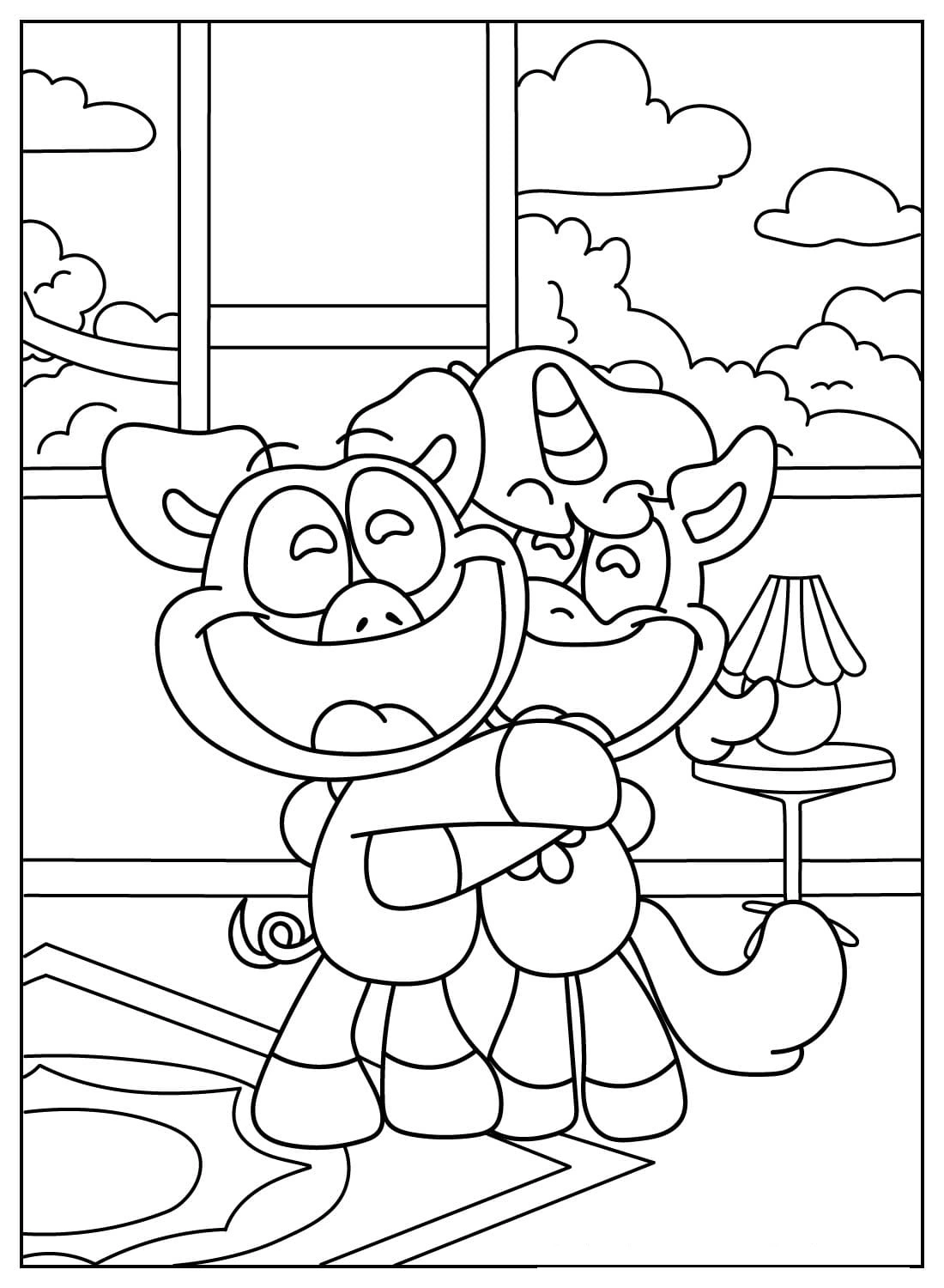 coloriage PickyPiggy  d'enfant a imprimer