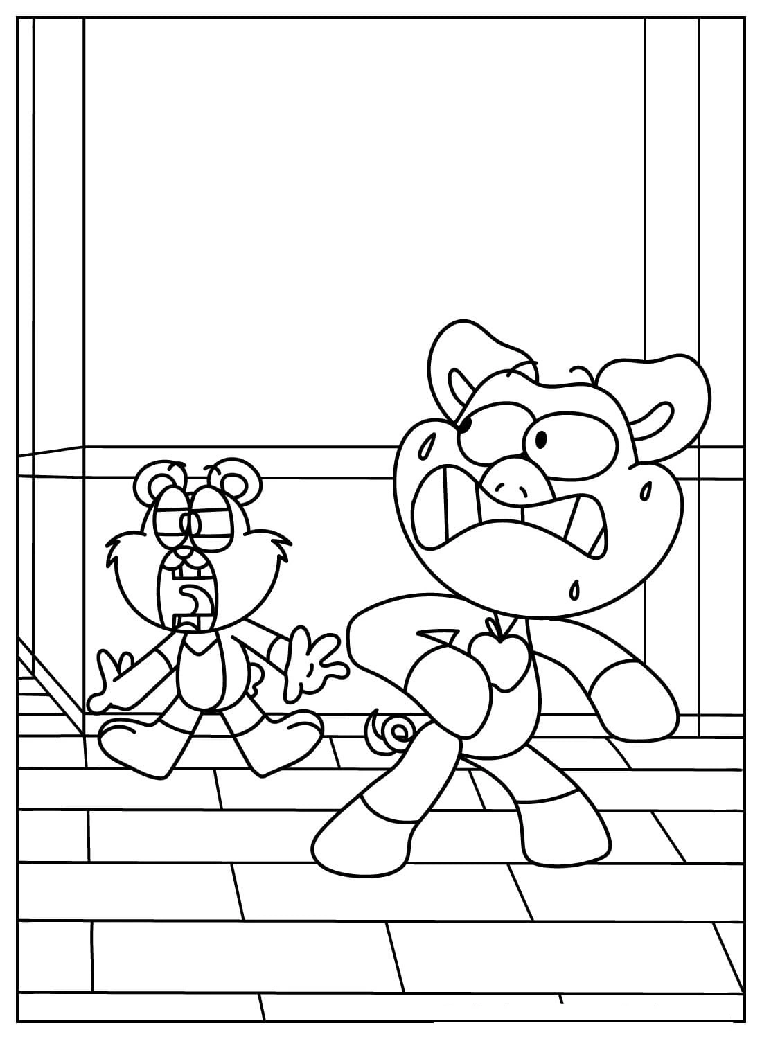 coloriage PickyPiggy  en ligne pour bebe de 2 ans