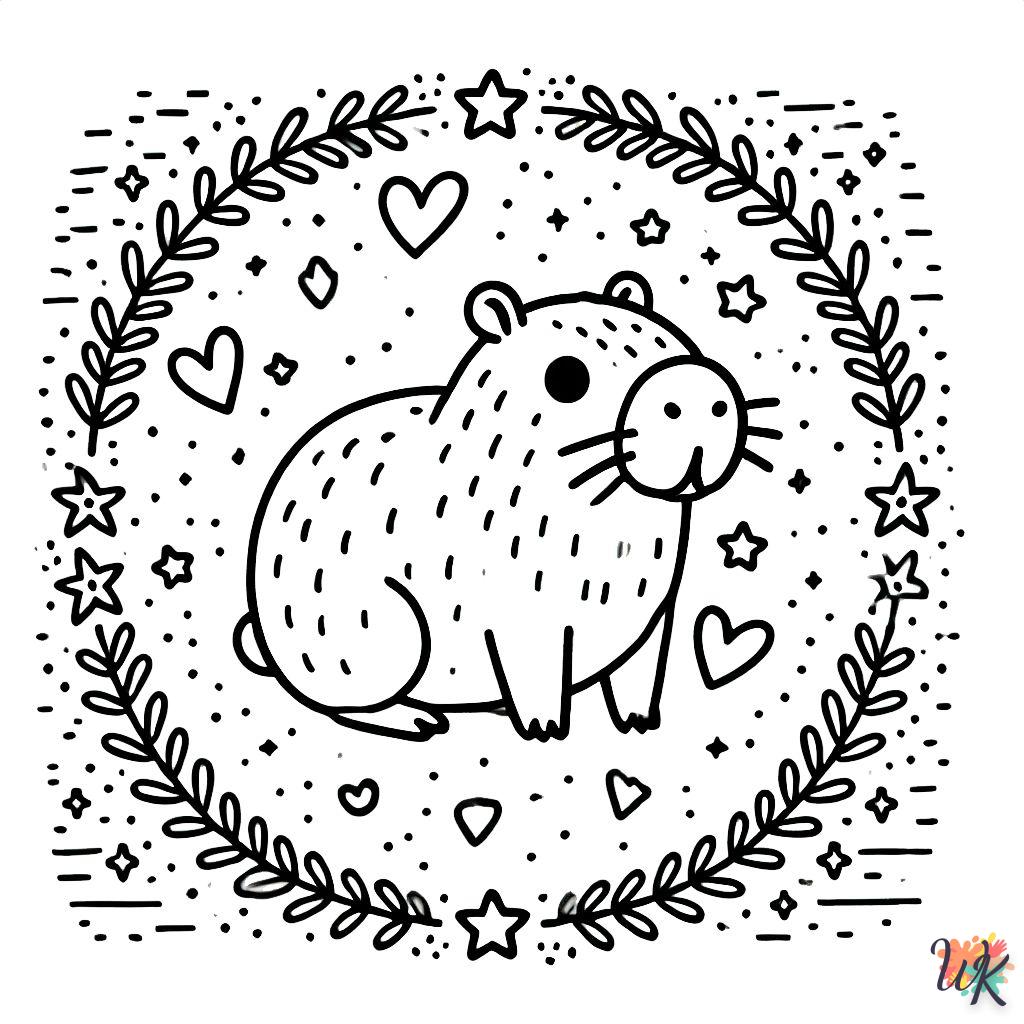 coloriage Capybara  sonic en ligne gratuit à imprimer