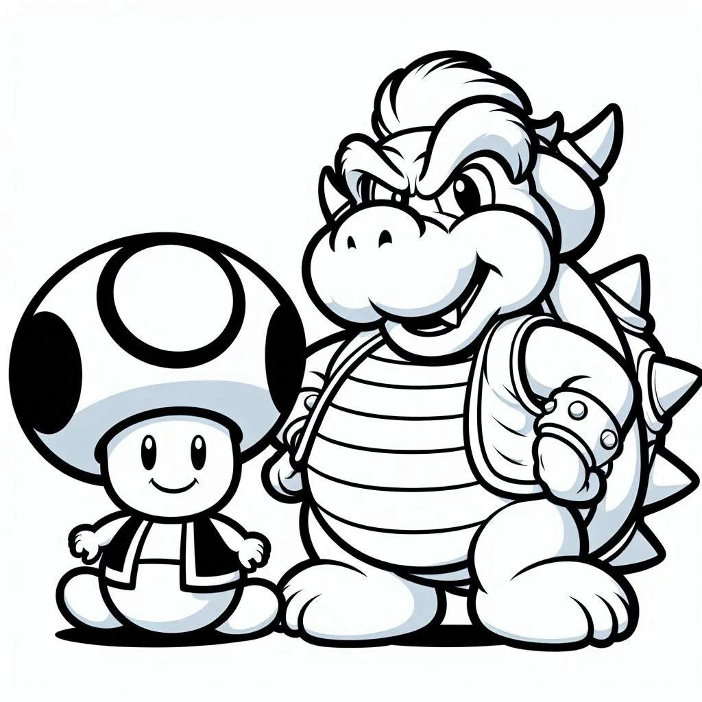 coloriage Toad  en ligne a colorier