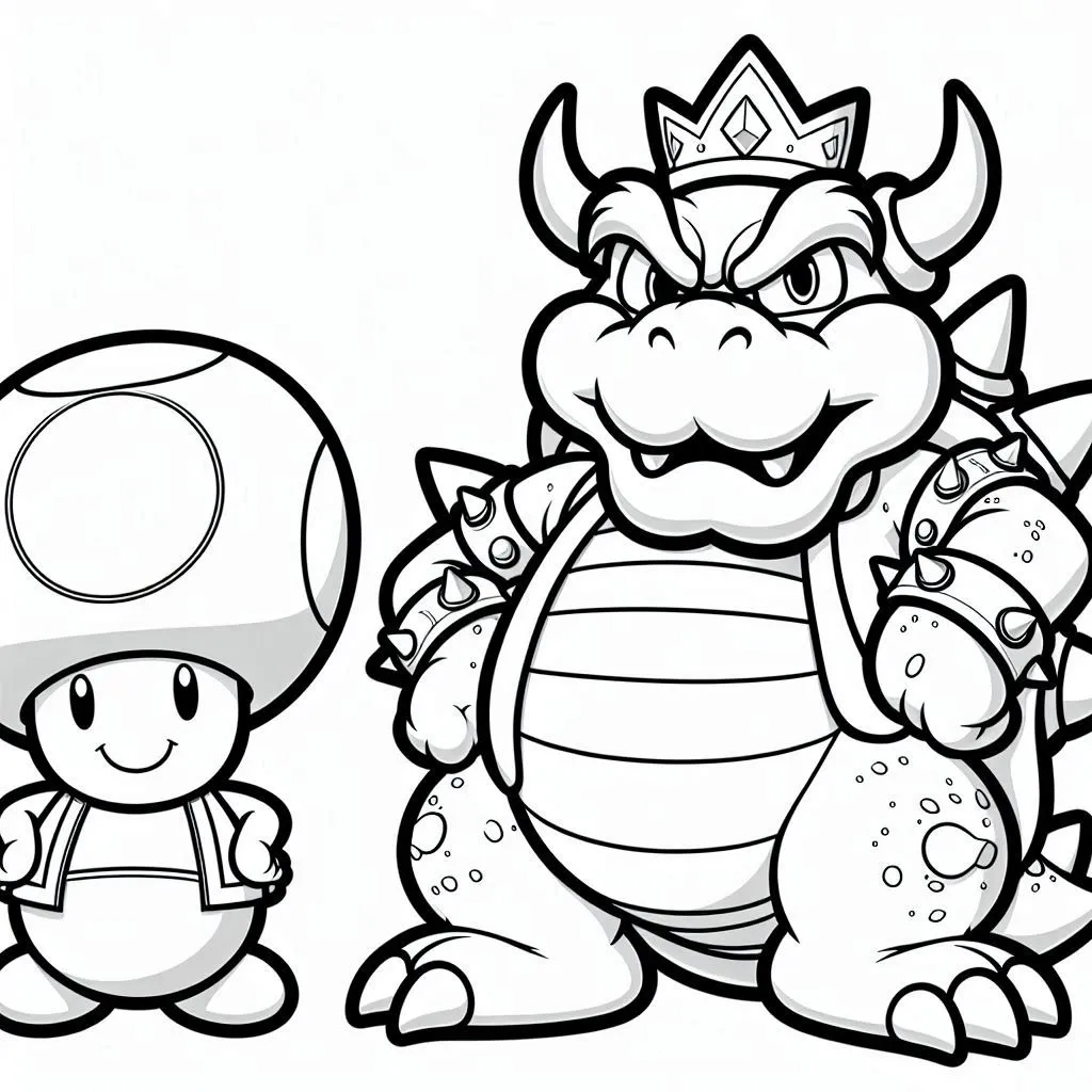 coloriage Toad  pour enfants a imprimer gratuit