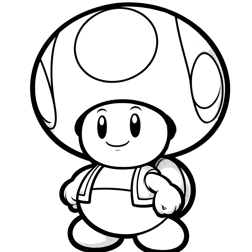 coloriage Toad  à imprimer gratuitement