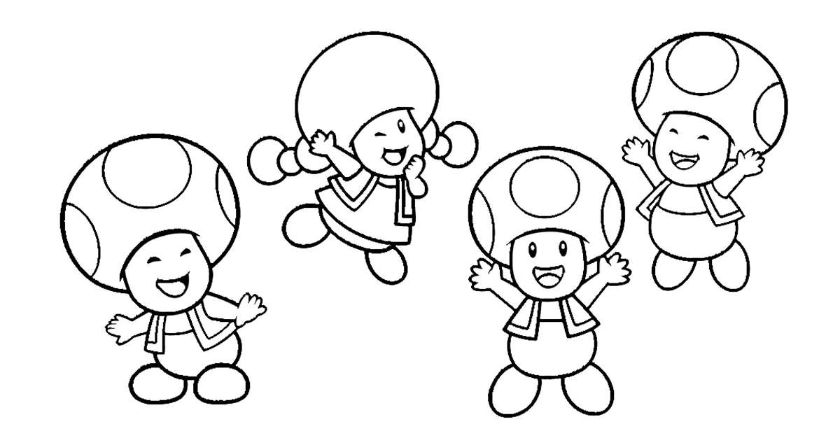 coloriage Toad  enfant 7 ans a imprimer