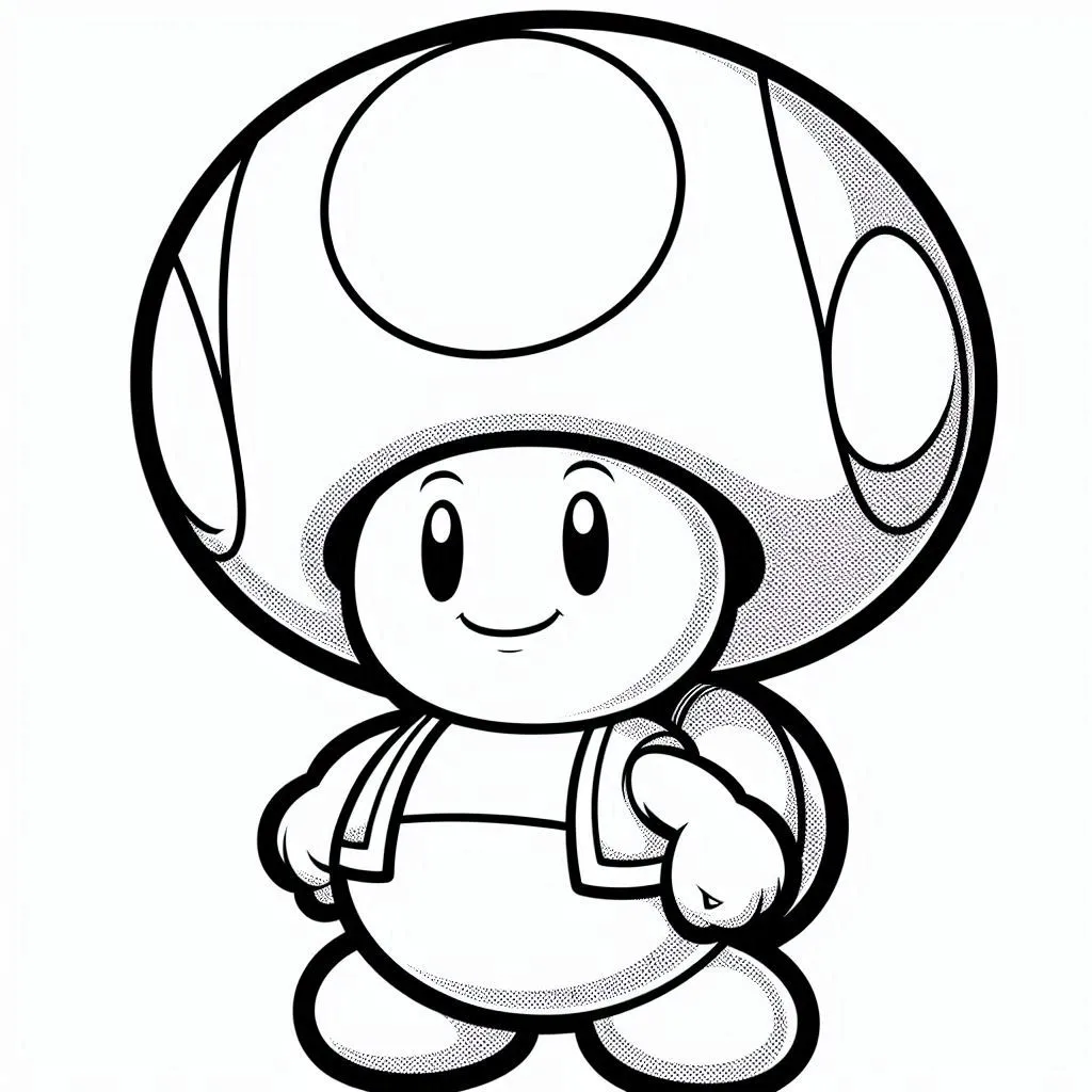 coloriage Toad  a imprimer